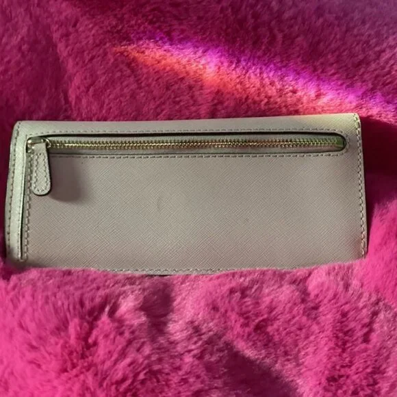 Michael Kors Jet Set Large Saffiano Leather Snap-Front Wallet Light Pink - Picture 2 of 3